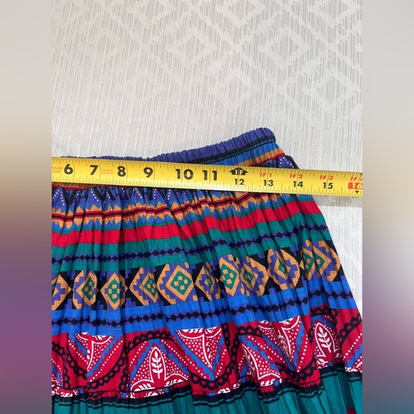 Vintage Circle T Marilyn Lenox Maxi Skirt Womens M Southwestern Native Cowgirl - Picture 3 of 5